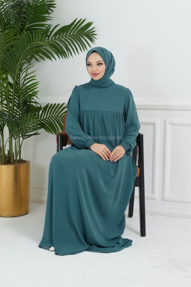 LAVANTA İPEK ELBİSE