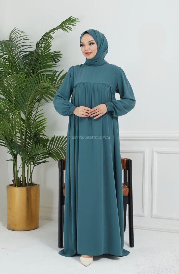 LAVANTA İPEK ELBİSE