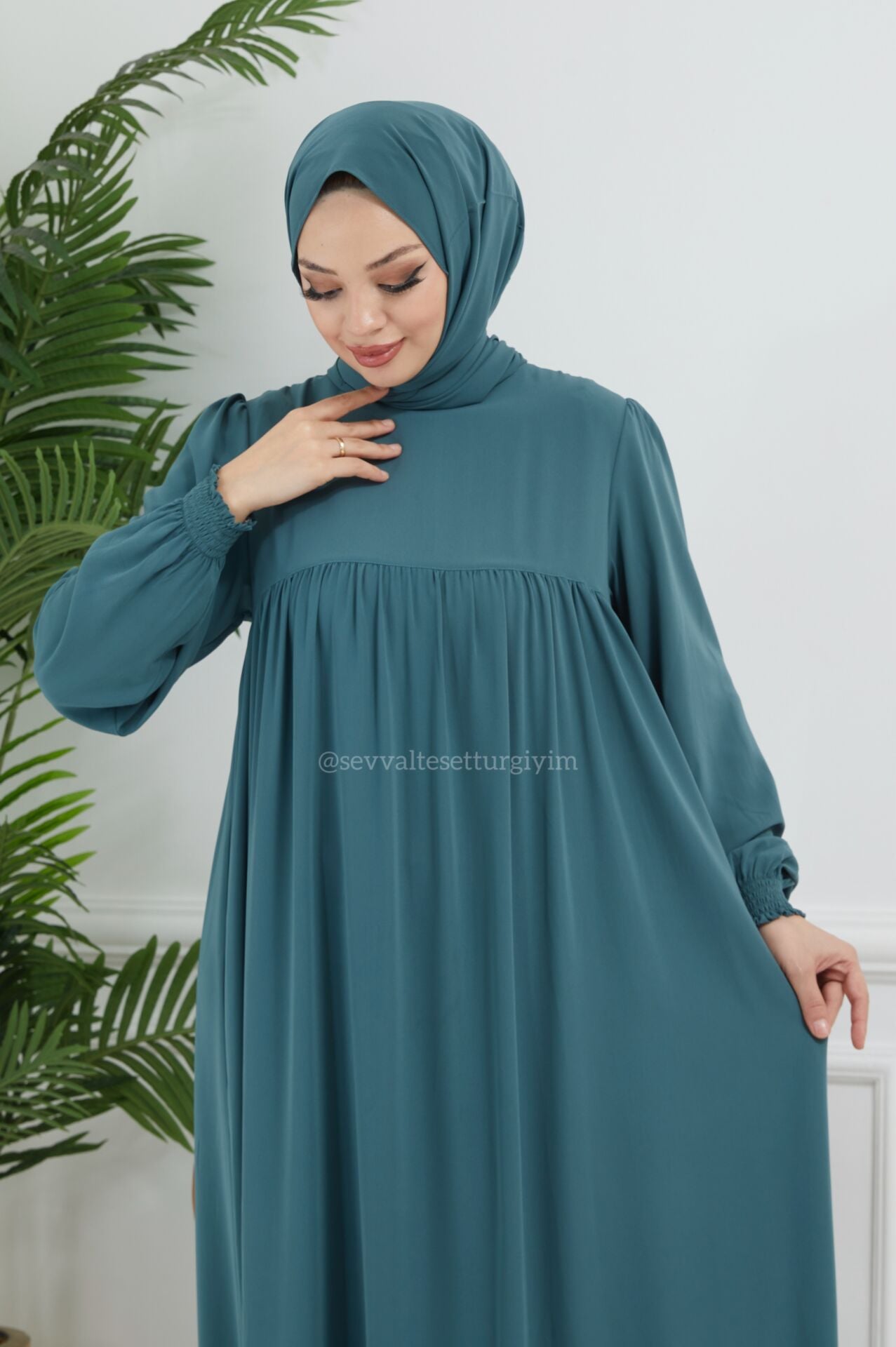 LAVANTA İPEK ELBİSE